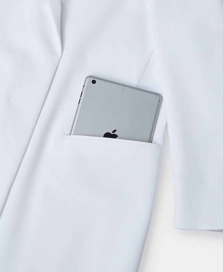 Womens Lab Coat:URBAN Streamlined Elegance Lab Coat (US/EU Size)