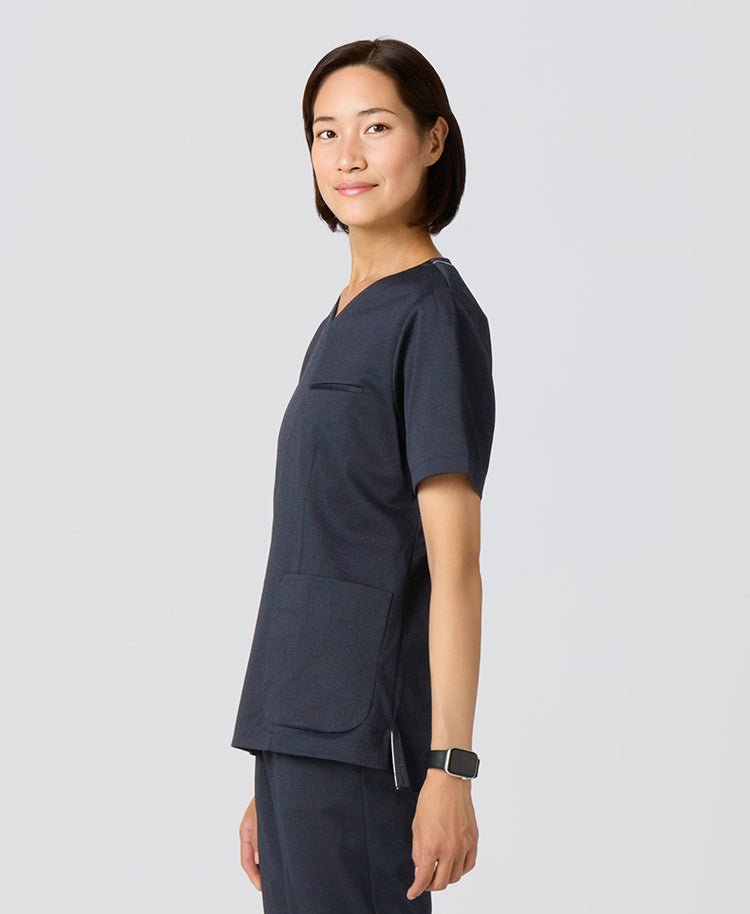 Womens:DECO Elegant Stretch Scrub Tops