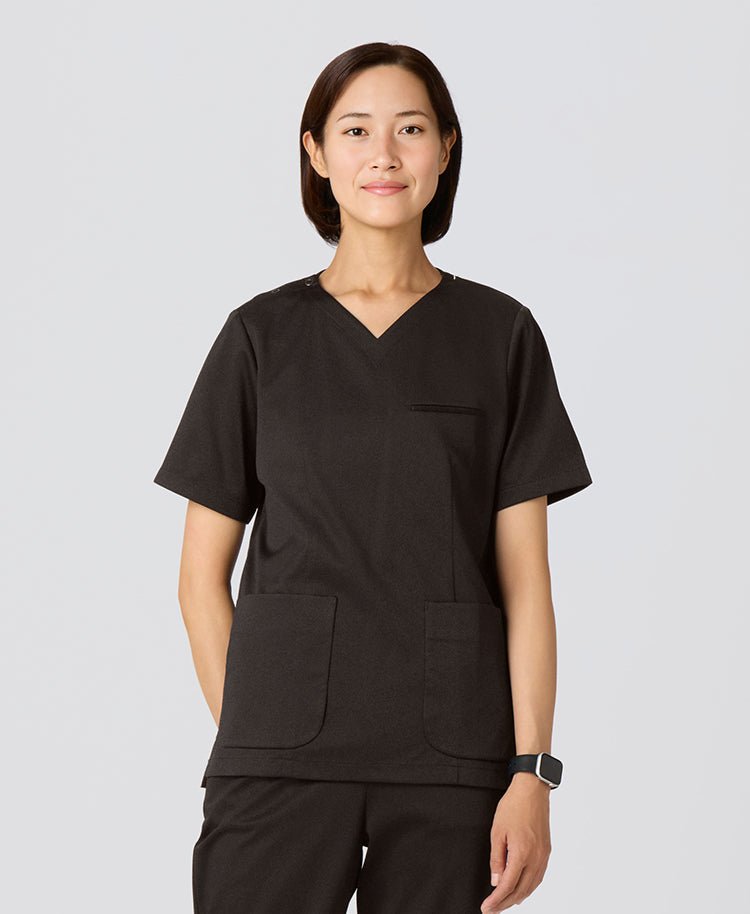 Womens:DECO Elegant Stretch Scrub Tops