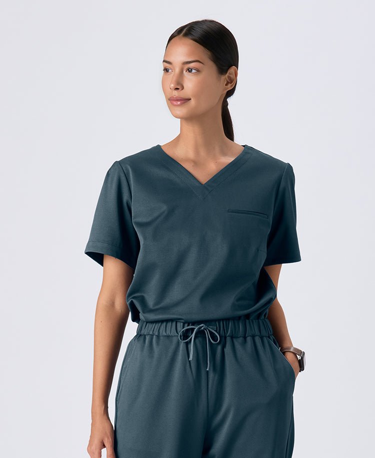 Womens:DECO Elegant Stretch Scrub Tops (US/EU Size)