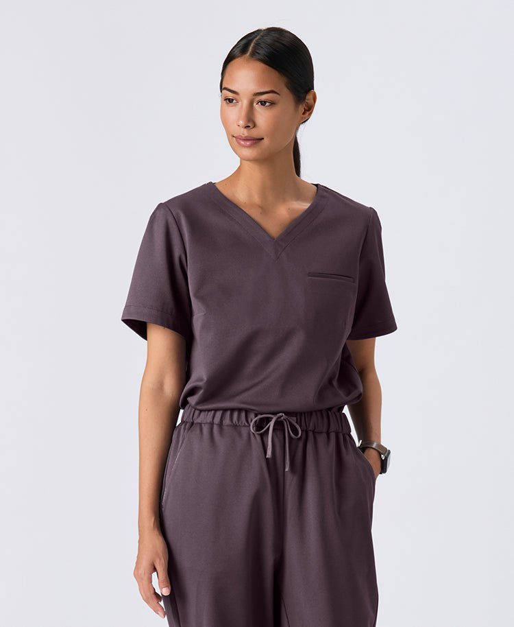 Womens:DECO Elegant Stretch Scrub Tops (US/EU Size)