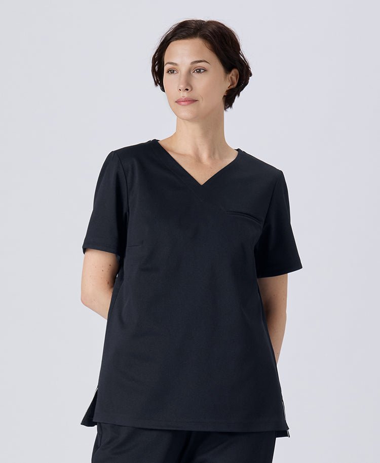Womens:DECO Elegant Stretch Scrub Tops (US/EU Size)
