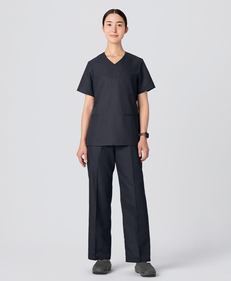 Womens:DEO Anti - Odor Fresh Scrub Pants #color_Deep navy_end