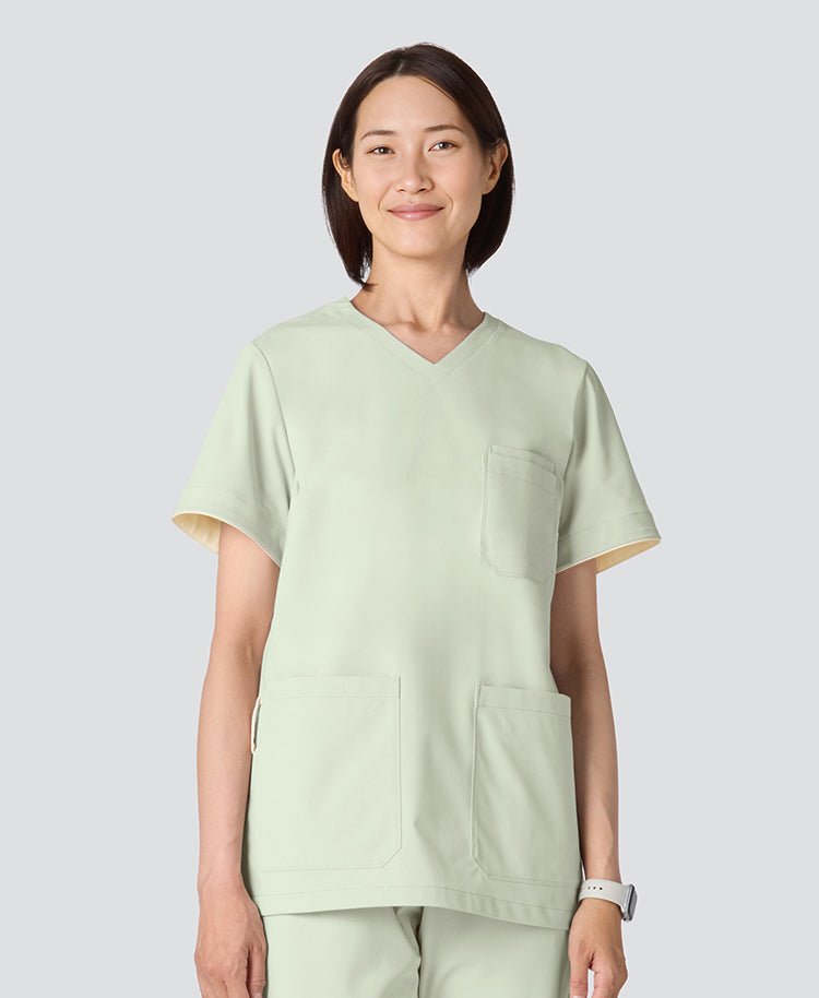 Womens:FREE Light & 360° Stretch Pastel Scrub Tops