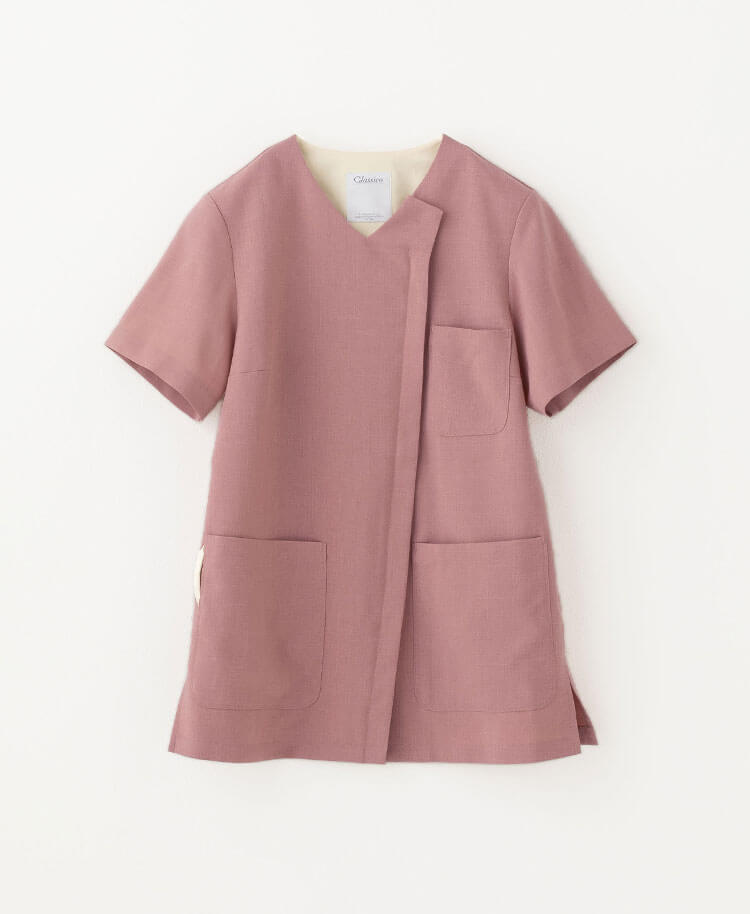 Womens:Front open scrub tops TRO