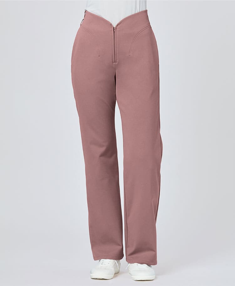 Womens:LUXE Silky Shine Curved Scrub Pants