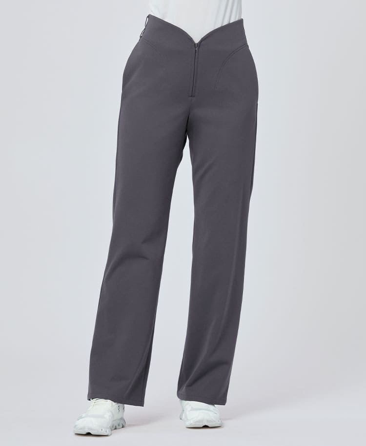 Womens:LUXE Silky Shine Curved Scrub Pants