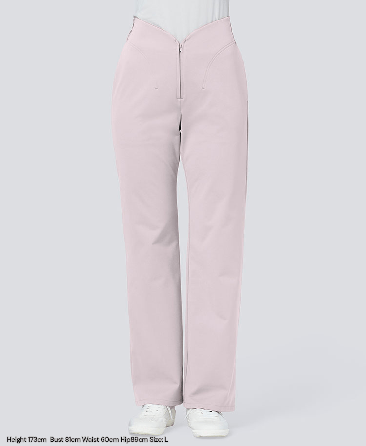 Womens:LUXE Silky Shine Curved Scrub Pants