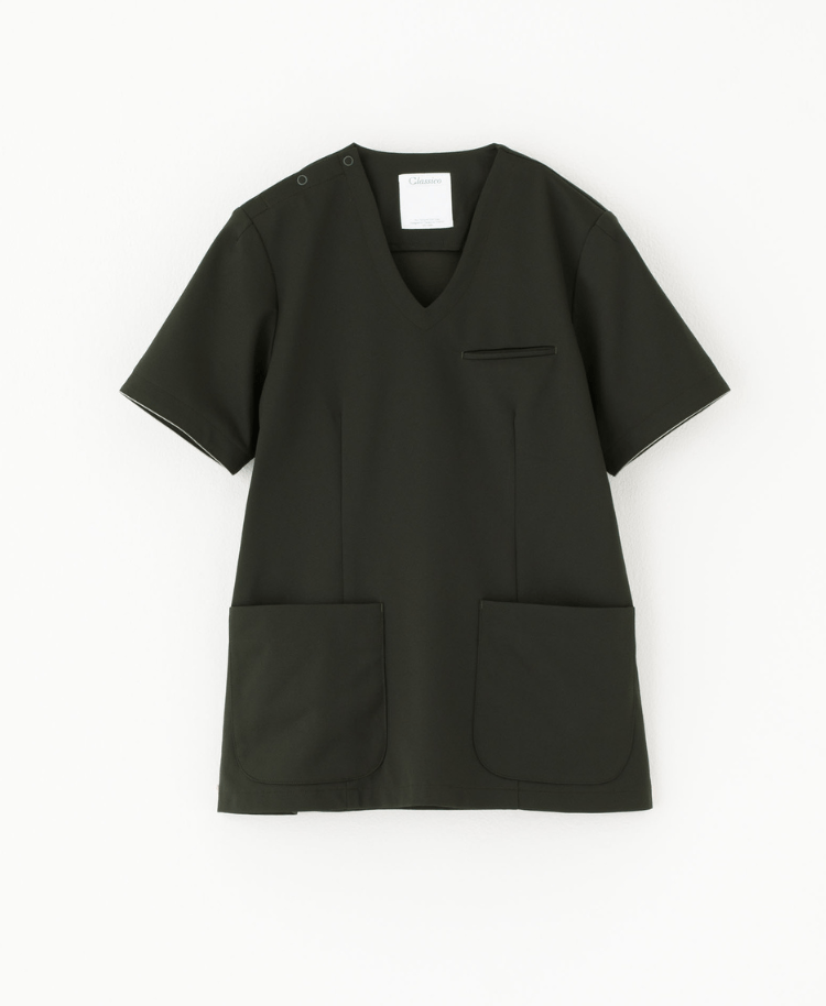 Womens:LUXE Silky Shine Scrub Tops