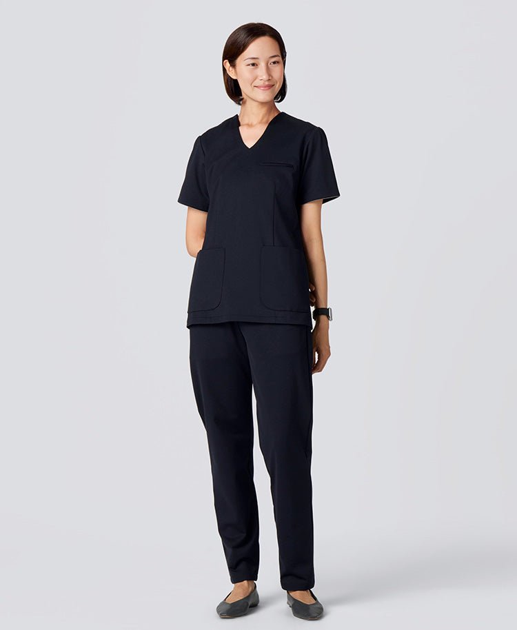 Womens:LUXE Silky Shine Scrub Tops