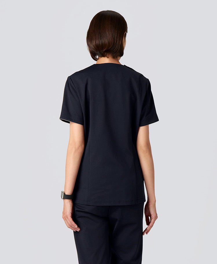 Womens:LUXE Silky Shine Scrub Tops
