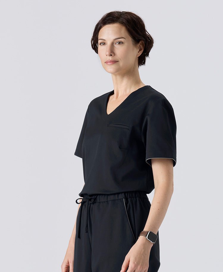 Womens:LUXE Silky Shine Scrub Tops (US/EU Size)