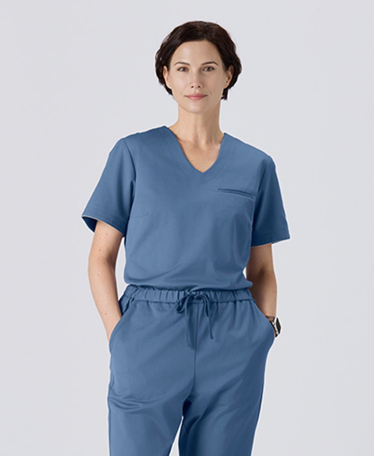 Womens:LUXE Silky Shine Scrub Tops (US/EU Size)