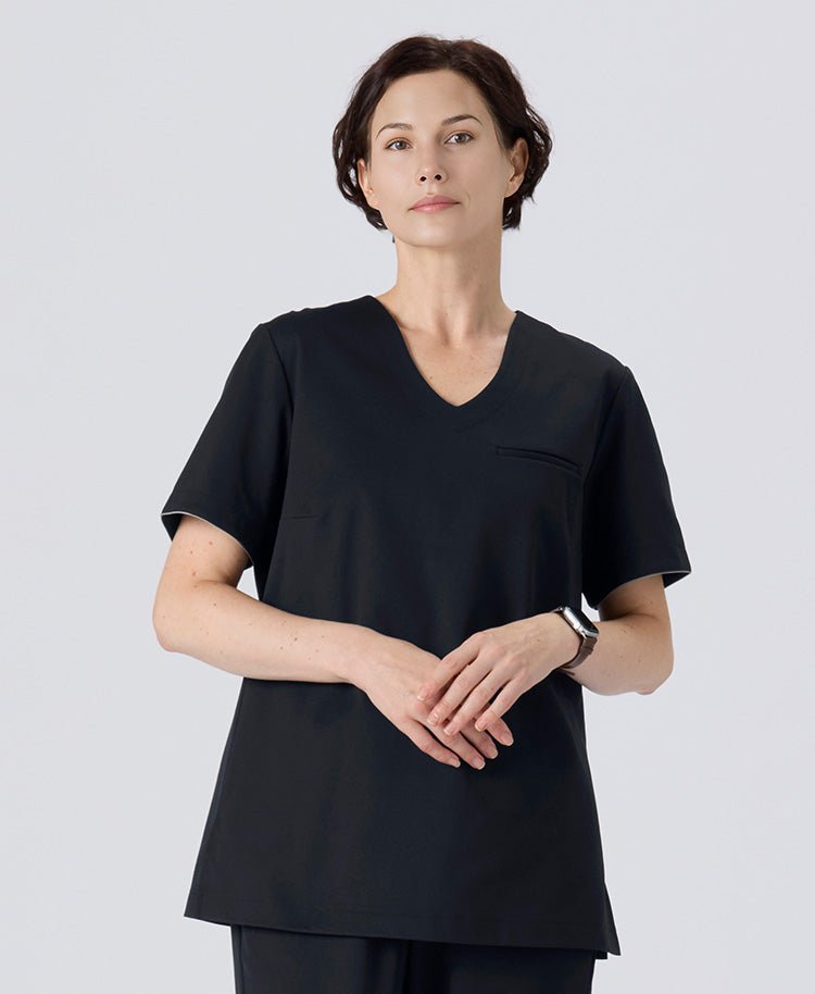 Womens:LUXE Silky Shine Scrub Tops (US/EU Size)