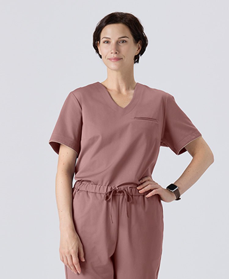 Womens:LUXE Silky Shine Scrub Tops (US/EU Size)
