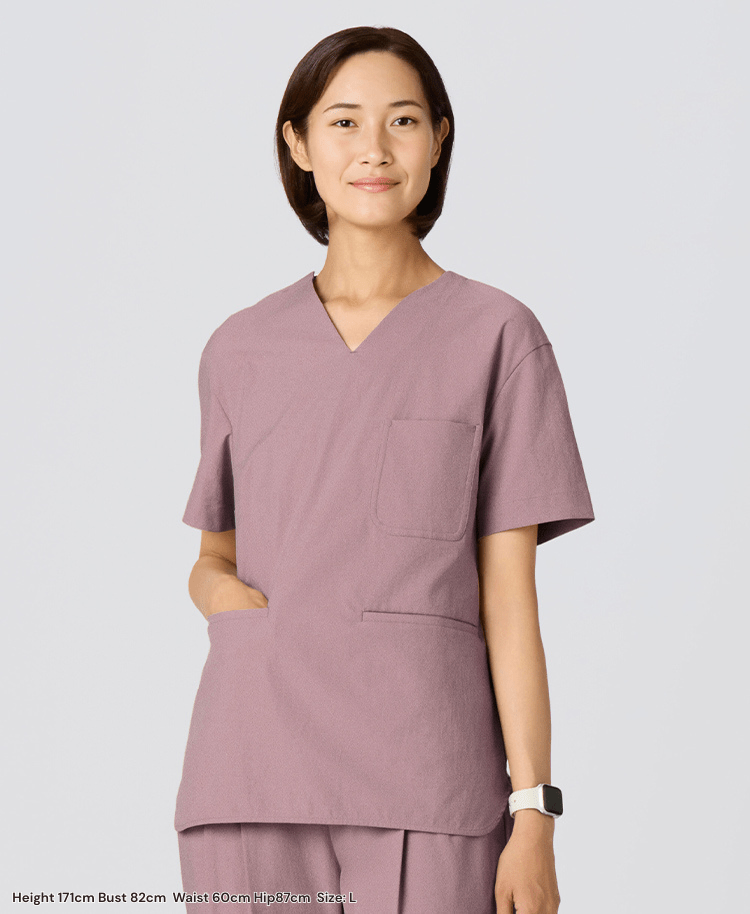 Womens:MOVE Premium Motion V neck Scrub Tops