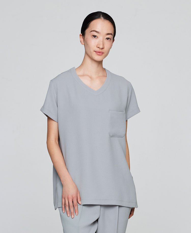 Womens:Scrub tops Double jacquard