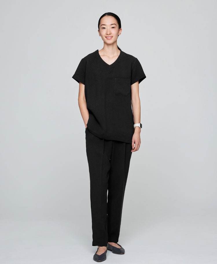 Womens:Scrub tops Double jacquard
