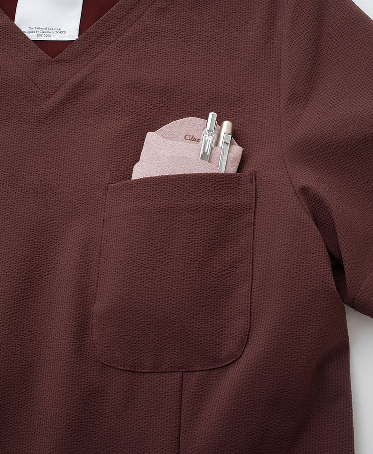 Womens:Scrub tops Seersucker