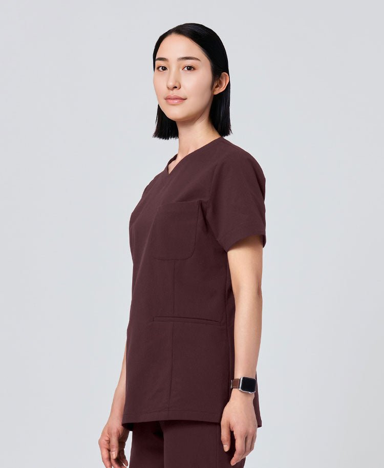 Womens:Scrub tops Seersucker