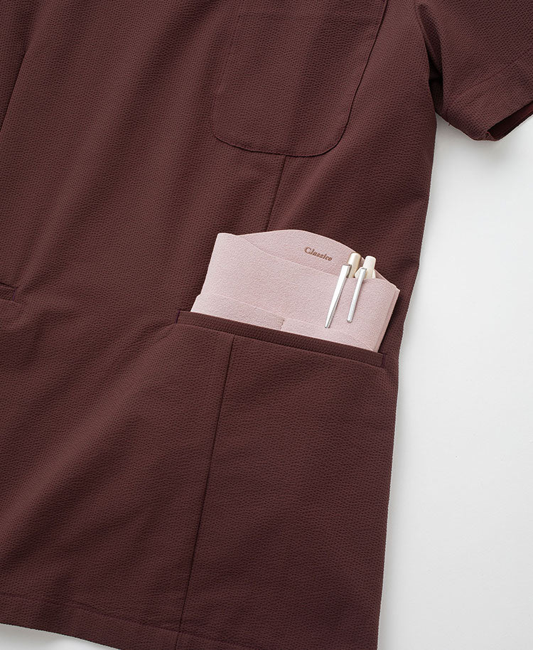 Womens:Scrub tops Seersucker