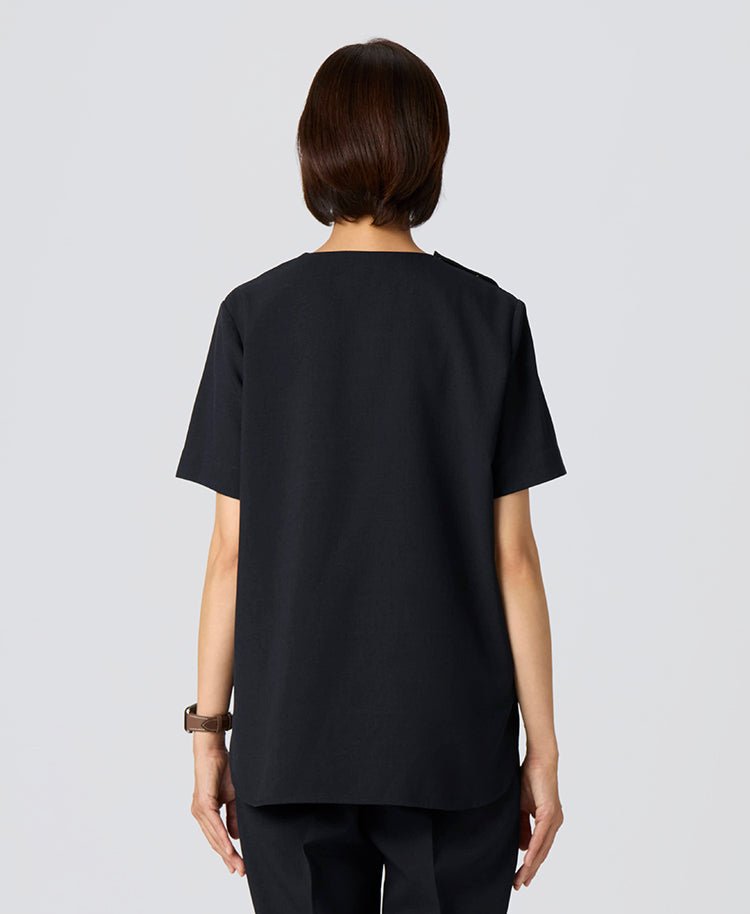 Womens:TRO Airy Dry Curve Neck Scrub Tops