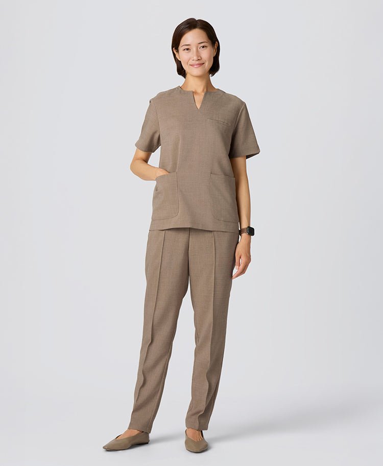 Womens:TRO Airy Dry Scrub Pants #color_Beige_end