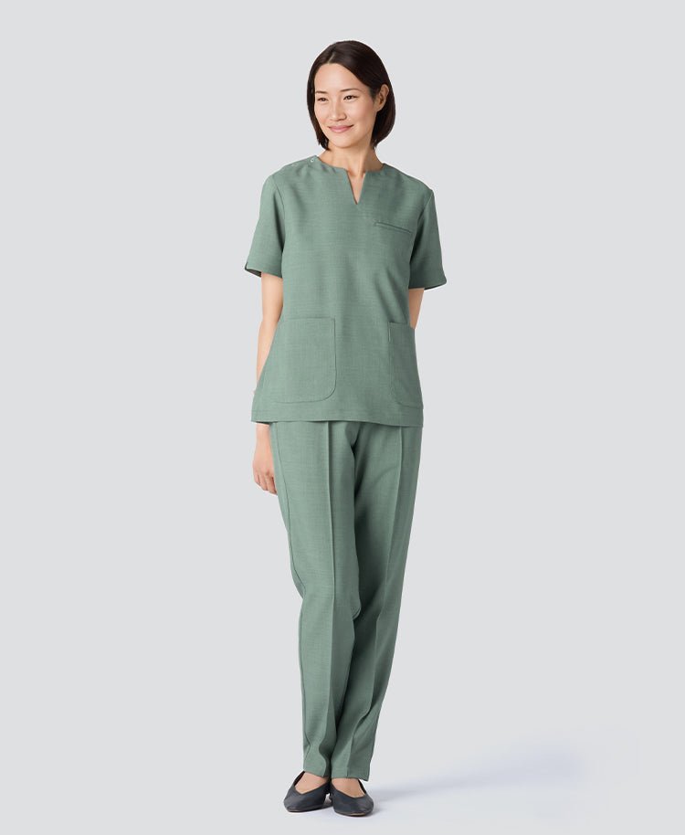 Womens:TRO Airy Dry Scrub Pants #color_Sage green_end