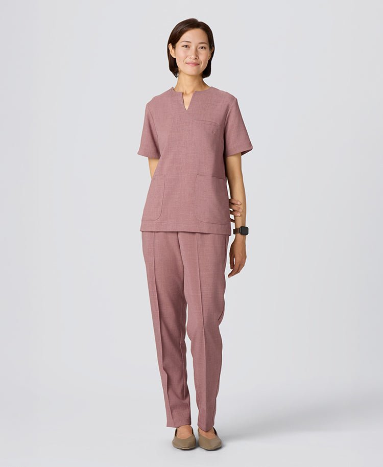 Womens:TRO Airy Dry Scrub Pants #color_Pink beige_end