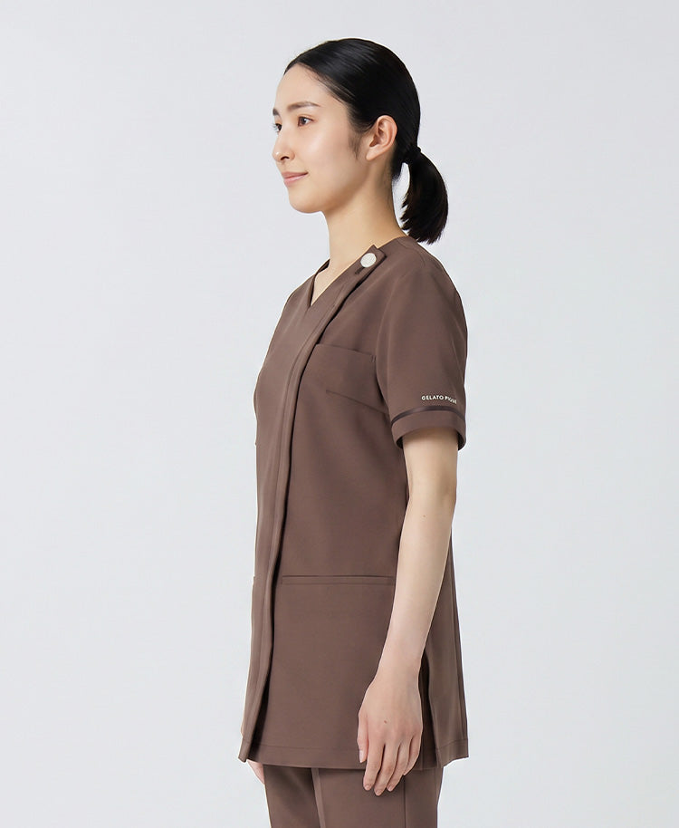 GELATO PIQUE&Classico:Pleated scrub tops