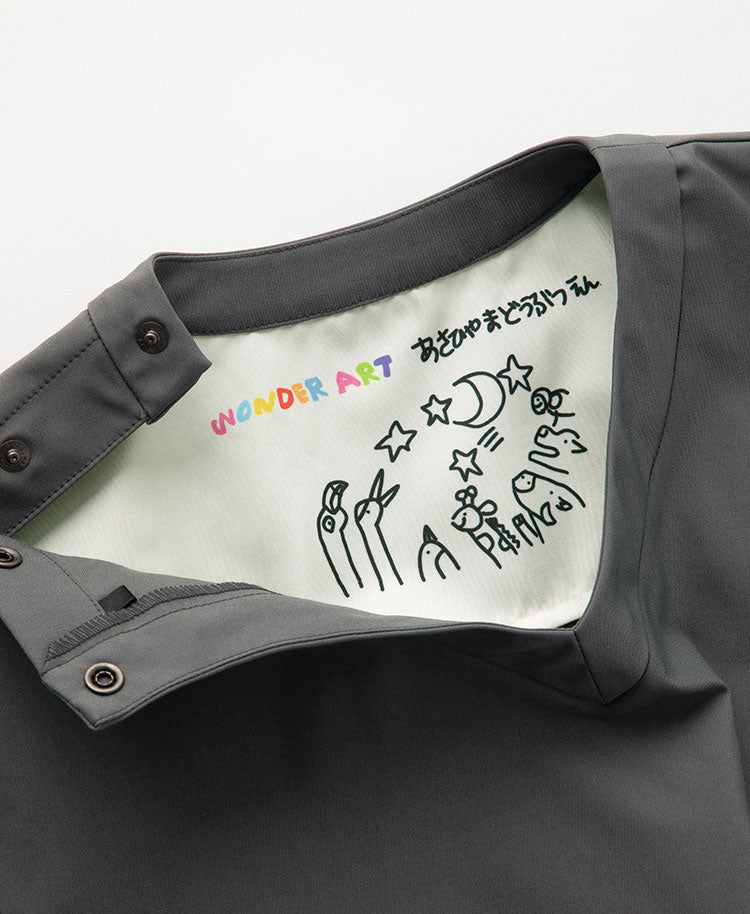 Scrub Canvas Club:WONDER ART Asahiyama Zoo scrub tops