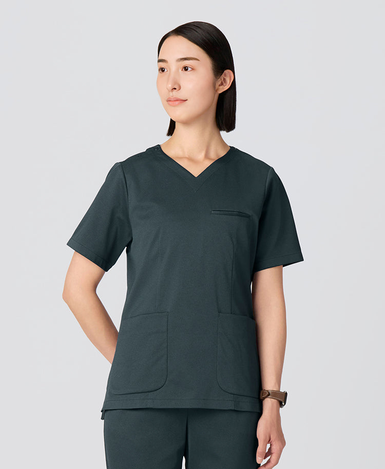 女士：DECO 優雅彈性醫療工作服上衣