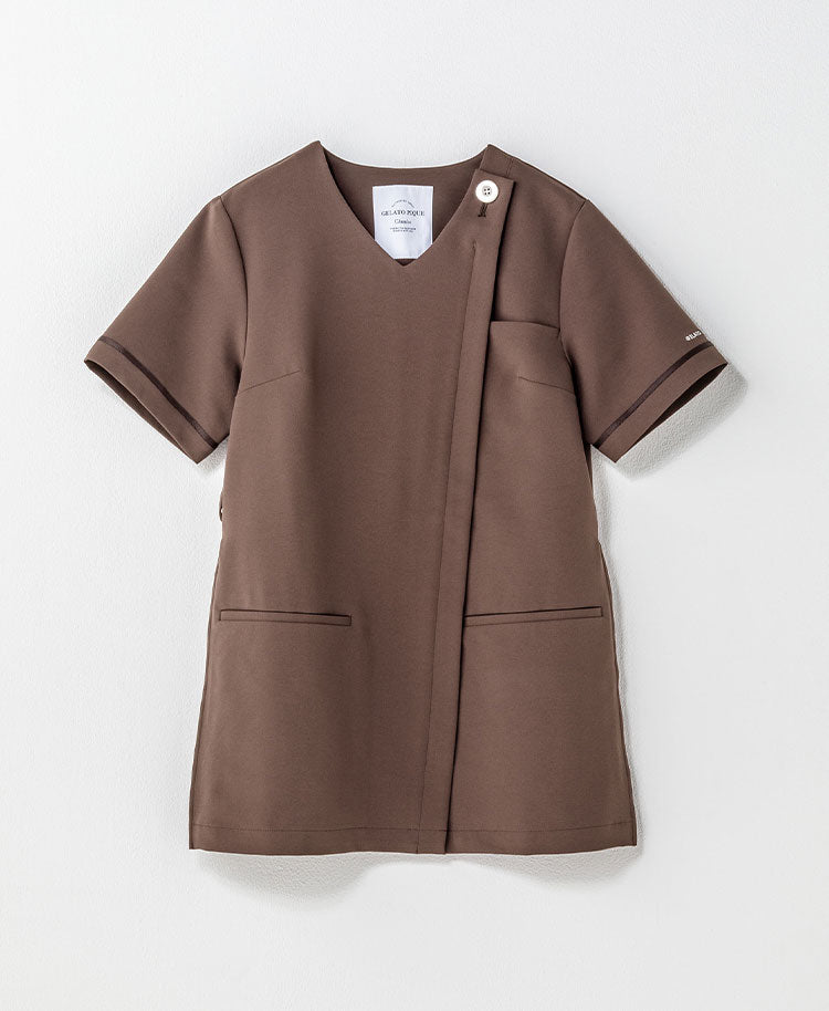 GELATO PIQUE&Classico:Pleated scrub tops