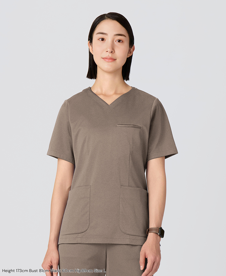 女士：DECO 優雅彈性醫療工作服上衣