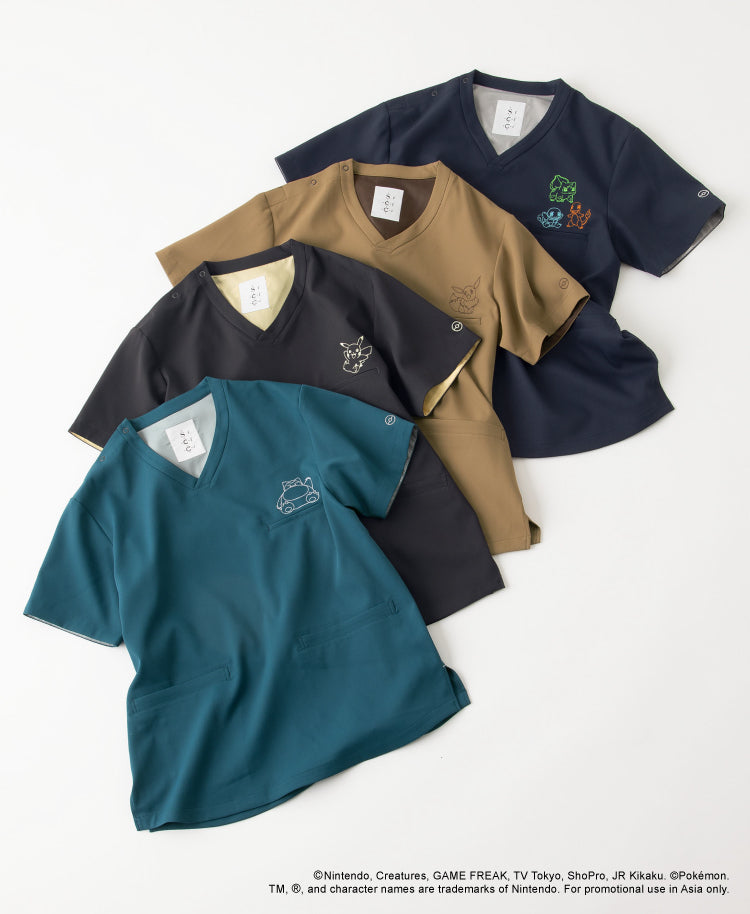 Unisex:Pokémon scrub tops