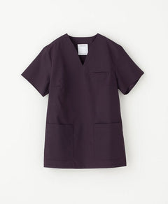 Womens:Deo stretch scrub tops - scrub tops - Classico Global - Official Online Store #color_Plum_end