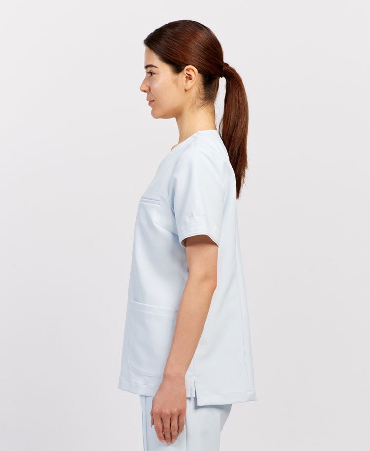 GELATO PIQUE&Classico:Patterned sleeve scrub tops - scrub tops- Classico Global - Official Online Store