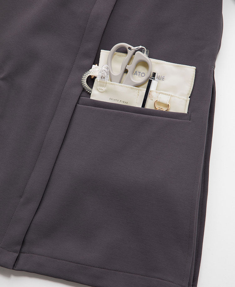 GELATO PIQUE&Classico:Pleated scrub tops