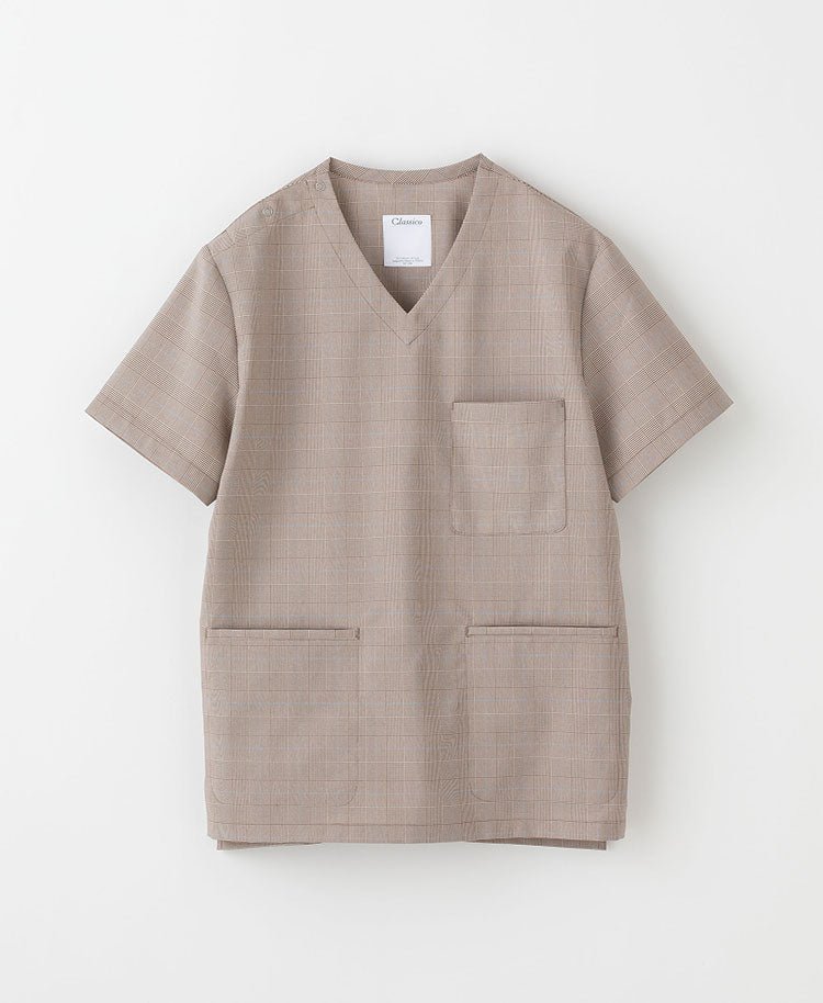 Mens:Glen check scrub tops - scrub tops - Classico Global - Official Online Store