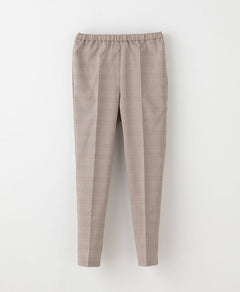 Womens:Glen check scrub pants - scrub pants - Classico Global - Official Online Store #color_Beige_end