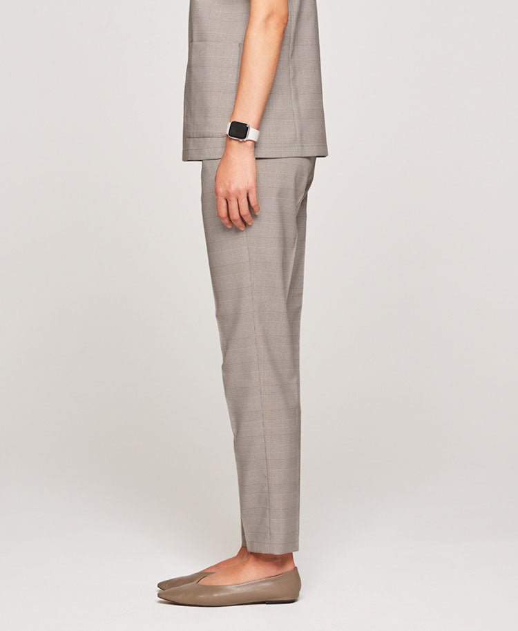 Womens:Glen check scrub pants - scrub pants - Classico Global - Official Online Store