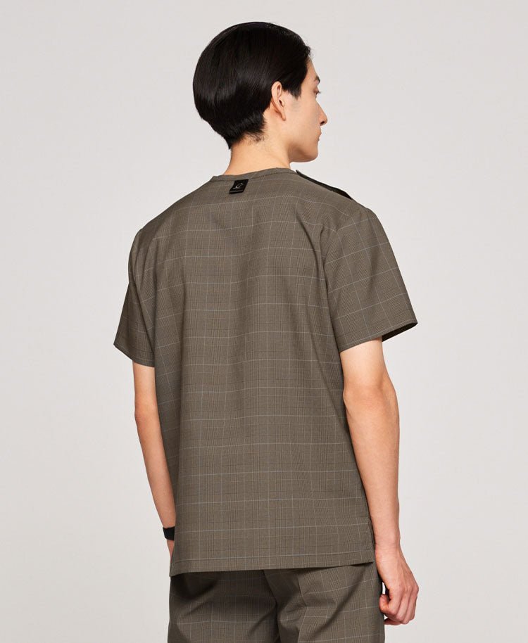 Mens:Glen check scrub tops - scrub tops - Classico Global - Official Online Store