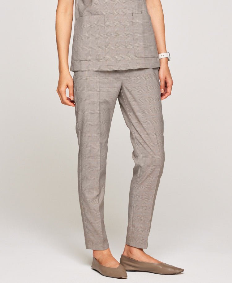 Womens:Glen check scrub pants - scrub pants - Classico Global - Official Online Store