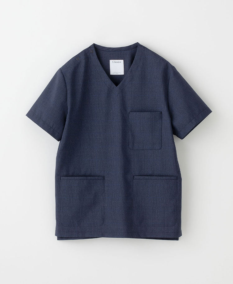 Mens:Glen check scrub tops - scrub tops - Classico Global - Official Online Store