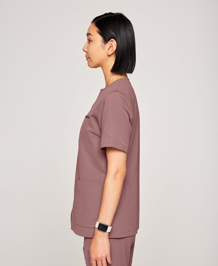 Womens:Front open scrub tops LUXE - scrub tops - Classico Global - Official Online Store