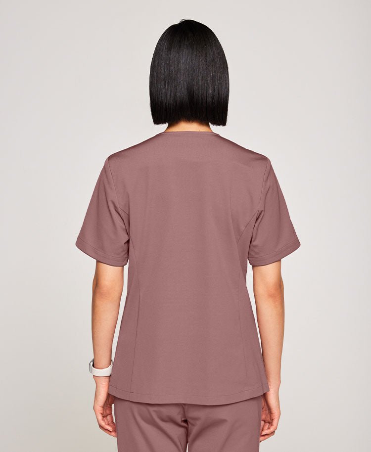 Womens:Front open scrub tops LUXE - scrub tops - Classico Global - Official Online Store