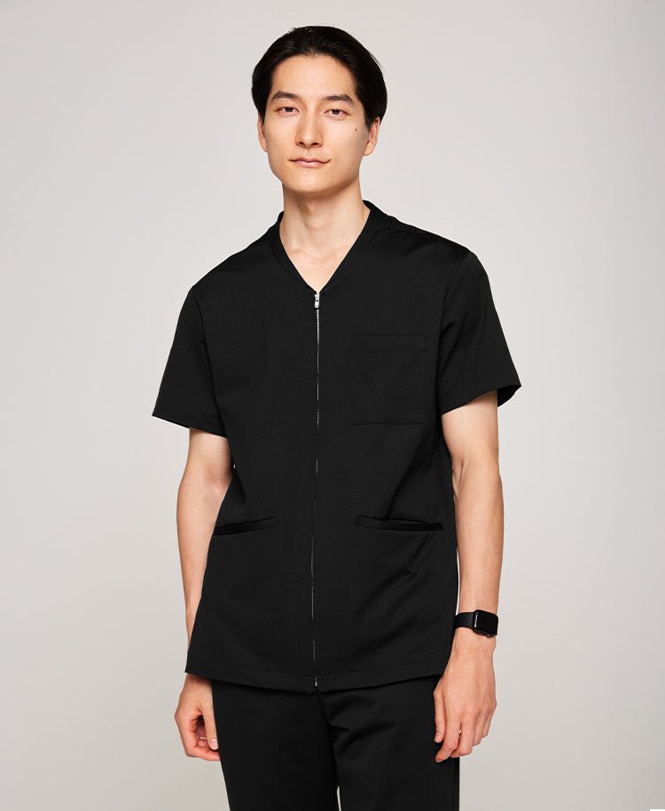 Mens:Front open scrub tops LUXE - scrub tops - Classico Global - Official Online Store