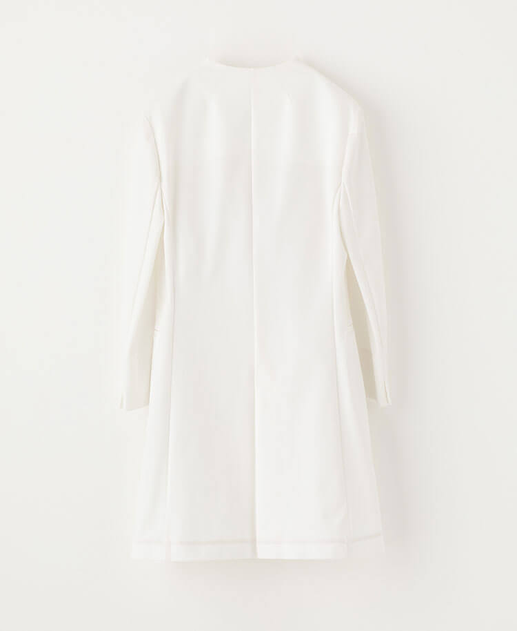 Womens lab coat:Jersey collarless coat LUXE - coat- Classico Global - Official Online Store