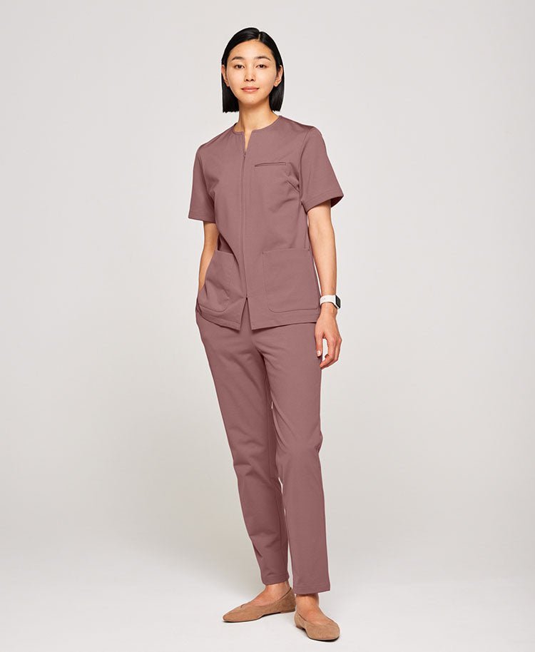 Womens:Front open scrub tops LUXE - scrub tops - Classico Global - Official Online Store