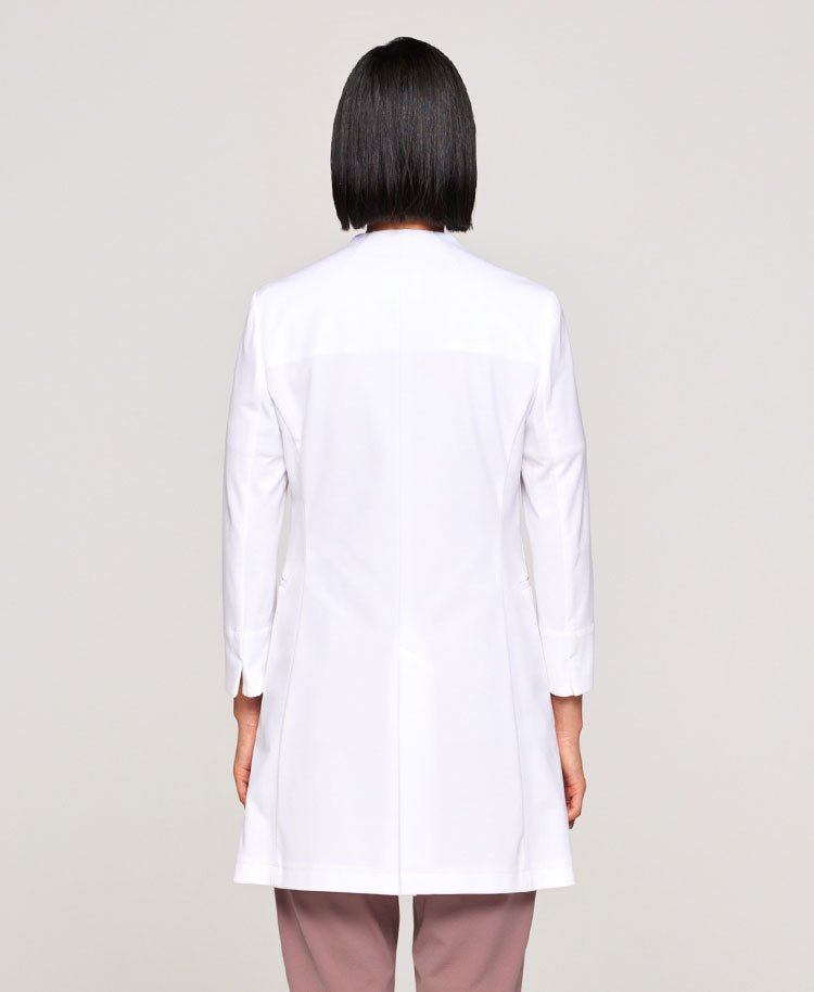 Womens lab coat:Jersey collarless coat LUXE - coat- Classico Global - Official Online Store